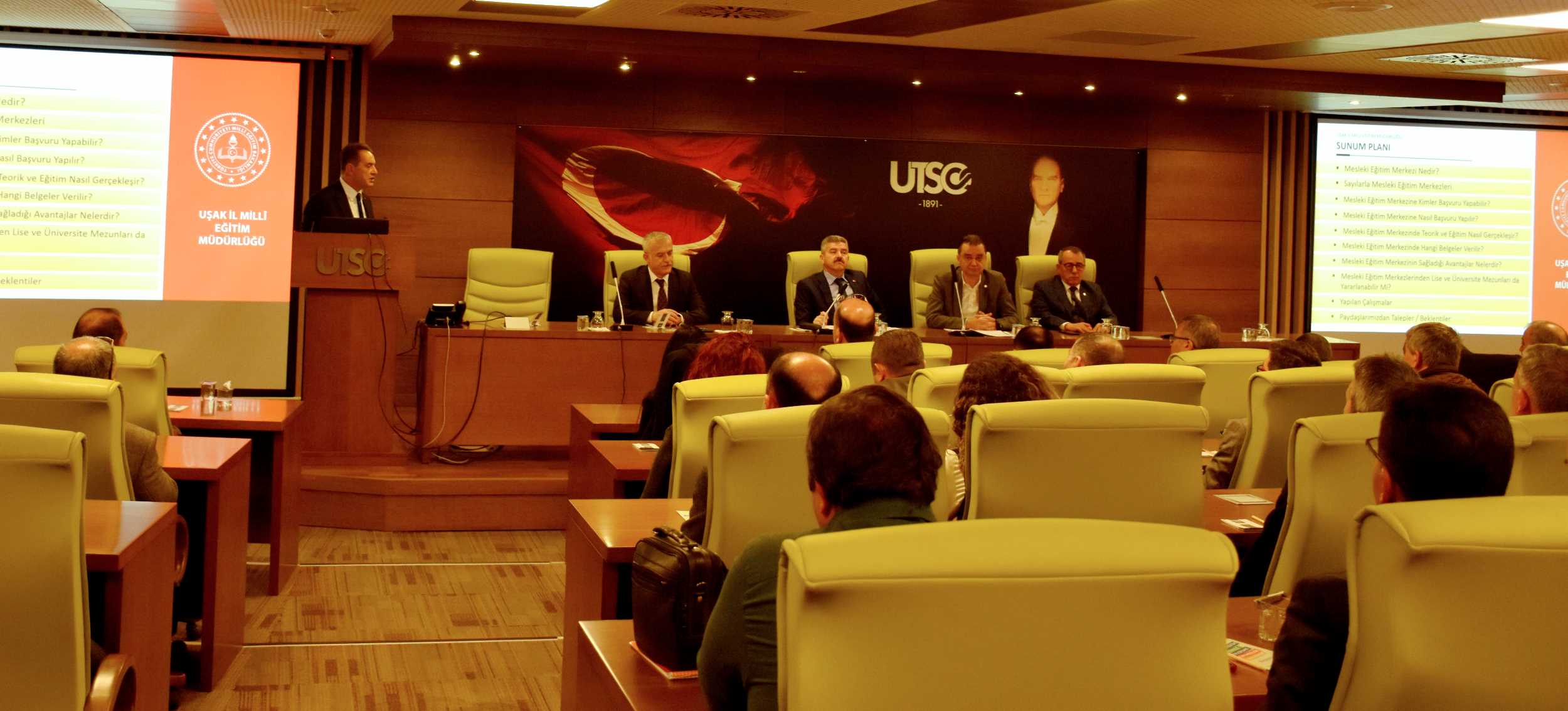 MESLEKİ EĞİTİM MERKEZLERİ DEĞERLENDİRME TOPLANTISI UTSO’DA GERÇEKLEŞTİ ...